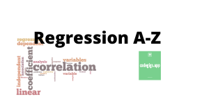 Regression for data science